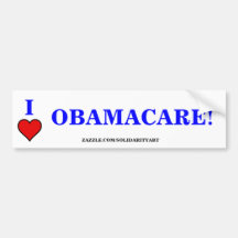 IK HOUD VAN OBAMACARE BUMPERSTICKER