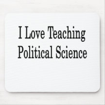Ik houd van onderwijzend Politicologie Muis Mat
