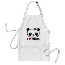 Ik houd van Panda's Schort