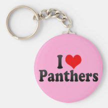 Ik houd van Panters Sleutel Hanger