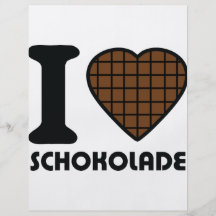 Ik houd van pictogram Schokolade Folder Ontwerp