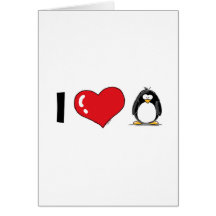 Ik houd van Pinguïnen Kaarten
