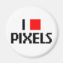 Ik houd van Pixel Magneet