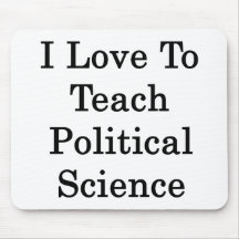 Ik houd van Politicologie te onderwijzen Muis Matten