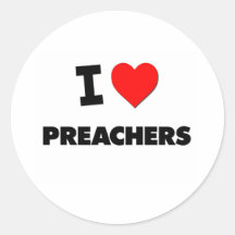 Ik houd van Predikers Ronde Sticker