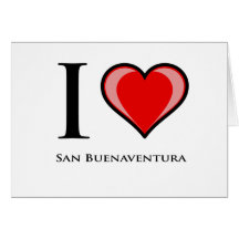 Ik houd van San Buenaventura Wenskaart