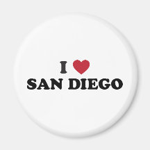 Ik houd van San Diego Californië Koelkast Magneet