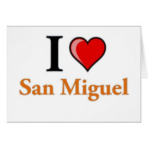 Ik houd van San Miguel Wenskaart