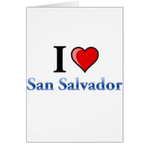 Ik houd van San Salvador Wenskaart
