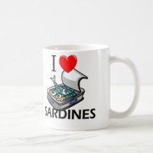 Ik houd van Sardines Koffie Mokken