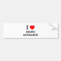 Ik houd van Schattig zijnd Bumperstickers