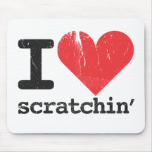 Ik houd van Scratchin Mousepad Muismatten