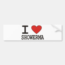 Ik houd van Showerma Bumpersticker