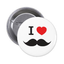 Ik houd van Snor Buttons