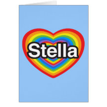 Ik houd van Stella. Ik houd van u Stella. Hart Kaart