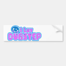 Ik houd van sticker DUBSTEP Bumpersticker