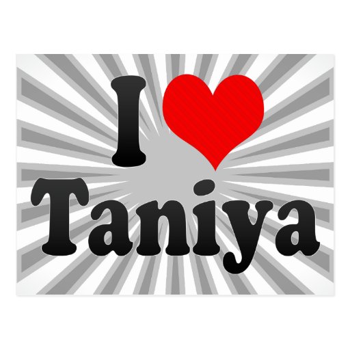 Ik houd van Taniya Wens Kaart