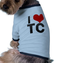 Ik houd van TC Tshirt Voor Honden
