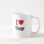 Ik houd van Troy hartT-shirt Bekers