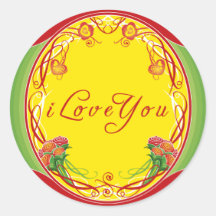 Ik houd van u Collectie Stickers