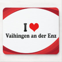 Ik houd van Vaihingen een der Enz, Duitsland Muis Matten