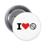 Ik houd van volleyball speld button