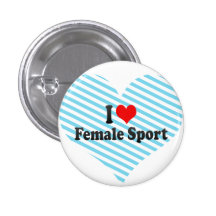 Ik houd van Vrouwelijke Sport Speldbuttons