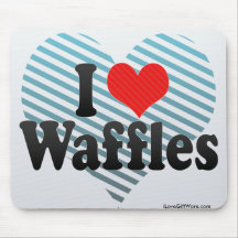 Ik houd van Wafels Muis Matten