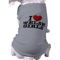Ik houd van Welse Meisjes kleding voor huisdieren