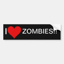 Ik houd van Zombieën! Bumpersticker