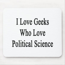 Ik houd Who Geeks van de Politicologie van de Lief Muismat
