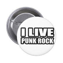 Ik LEEF van de kerelsmeisjes van het PUNK ROCK de  Speld Button