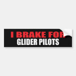 Ik rem voor de Loodsen van het Zweefvliegtuig Bumperstickers