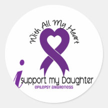 Ik steun Mijn Epilepsie van de Dochter Stickers