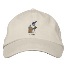 Ik surf geborduurde baseball cap