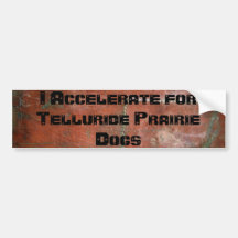 Ik versnel voor de Honden van Prarie van het Tellu Bumpersticker