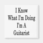 Ik weet Wat ik ik doe ben een Gitarist Koelkast Magneetje