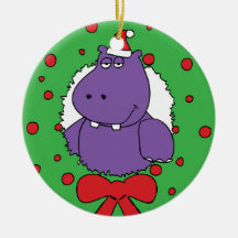 Ik wil een Nijlpaard voor Kerstmis Ornament