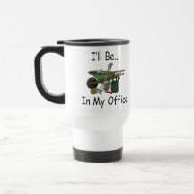 Ik zal in Mijn Tuin van het Kantoor zijn Koffie Bekers
