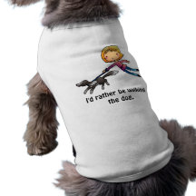 Ik zou eerder de hond lopen huisdieren t shirt