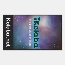 iKolaba de Geboorteplaats van Sterren Rechthoekige Sticker