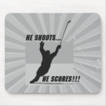 il le tire marque la conception d'hockey tapis de souris