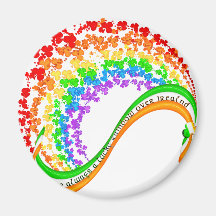 Il y a toujours un arc-en-ciel chanceux au-dessus  magnets