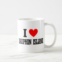 Île de dauphin, Alabama Tasses