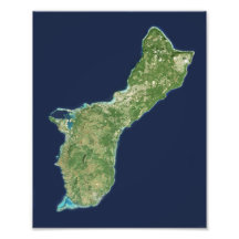 Île de la Guam, l'océan pacifique Impression Photographique