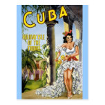 ÎLE DE VACANCES DU CUBA DES TROPIQUES CARTES POSTALES