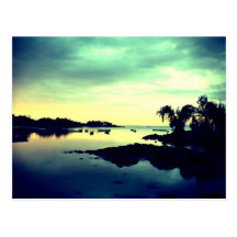 ile paradisiaque - by night cartes postales