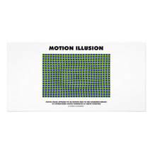 Illusion de mouvement (illusion optique) cartes de vœux avec photo