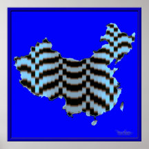 Illusion optique de tremblement de terre de la Chi Posters