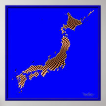 Illusion optique de tremblement de terre du Japon Affiches